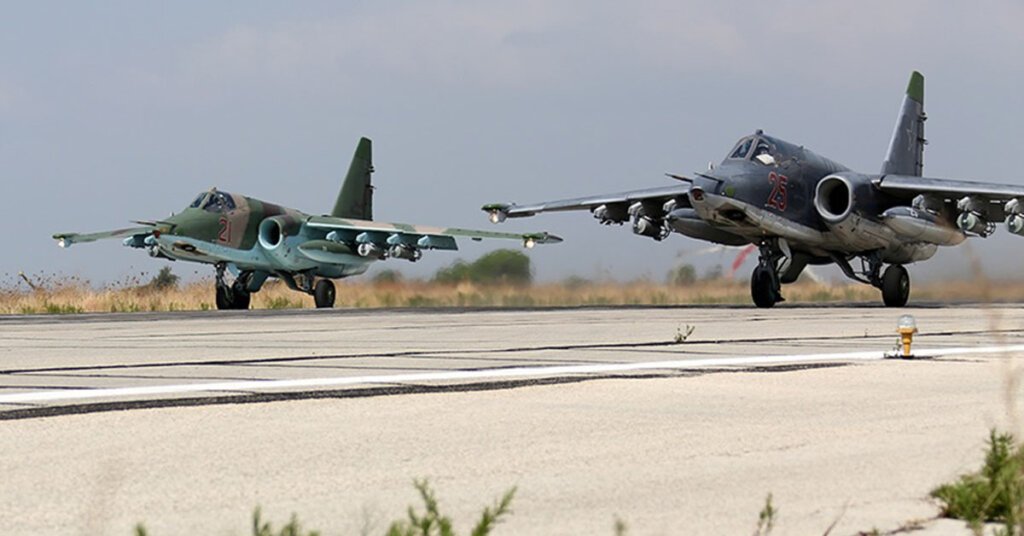 Vladimir Putin in Khmeimim Air Base in Syria