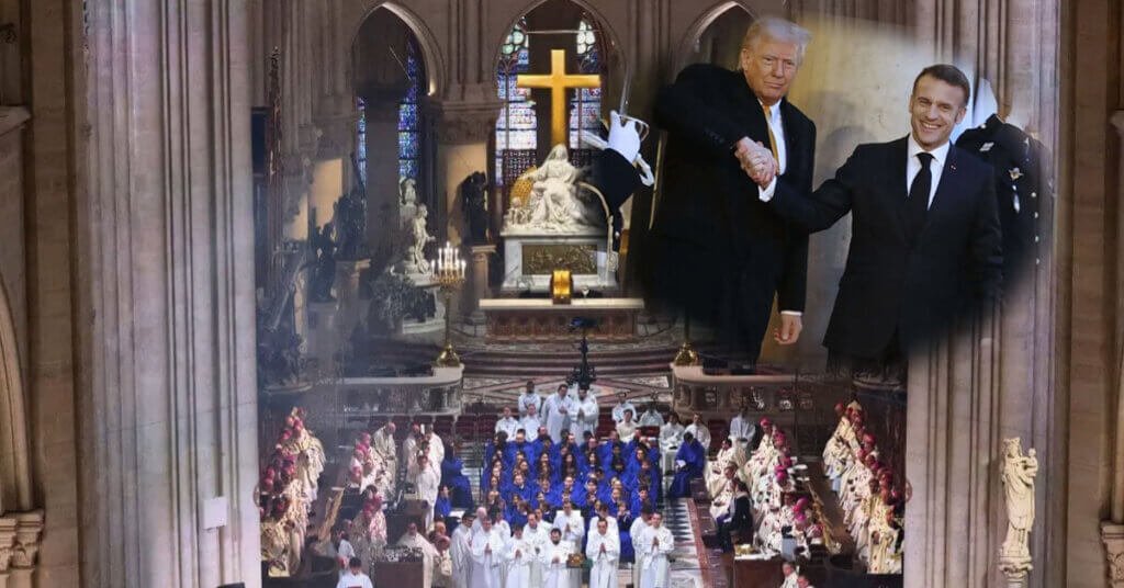 Trump à Paris Notre-Dame restauration