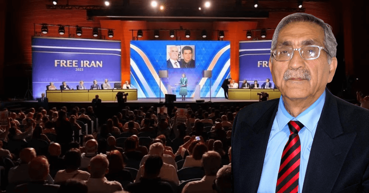 La présidente élue du CNRI, Maryam Radjavi, prend la parole lors du Sommet mondial pour un Iran libre 2025 à Rome, Italie, le 31 juillet 2025. Photo @CNRI - LD