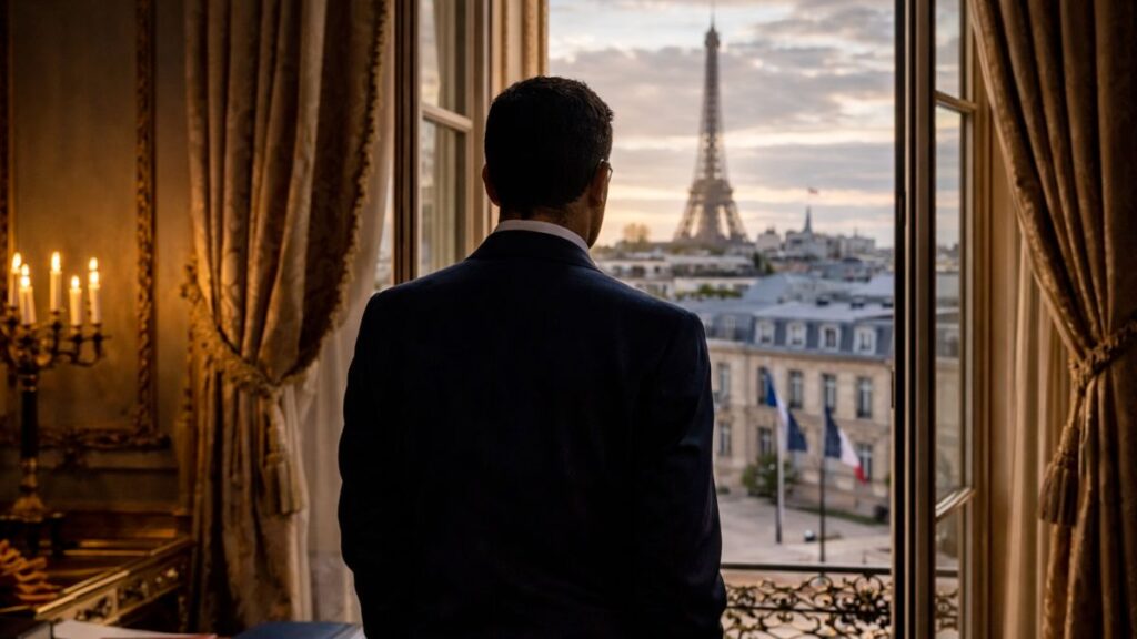 Homme politique à Paris