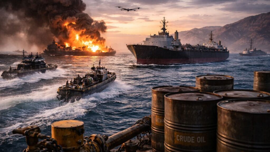 guerre d'étroit d'Ormuz, pétrole