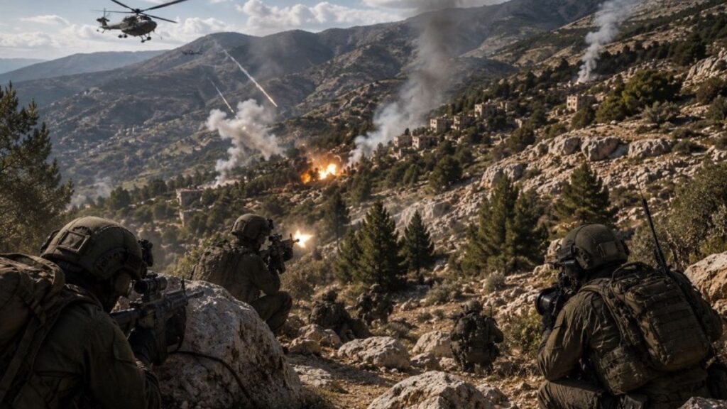 guerre sous les collines du Liban