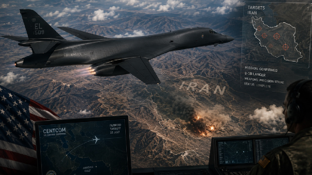 Le B-1 au-dessus de l’Iran