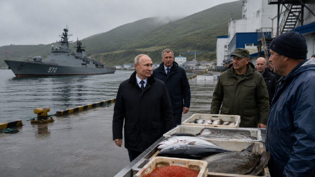 Poutine dans les Kouriles